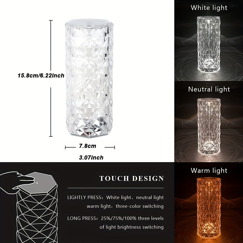 16 Color Modern Daimond Crystal Lamp With Remote LED Crystal Table Lamp