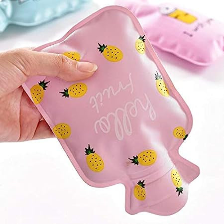 Mini Cute Hot Water Bottle Bag for Toddlers - Shoulder & Hand Warmer, Instant Heat Pack for Warm Belly, Winter Heating Pad